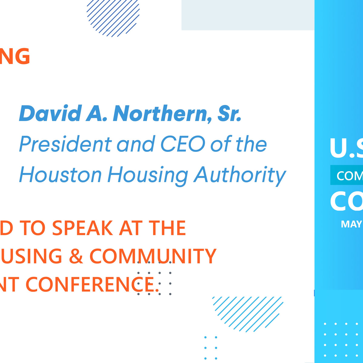 David A. Northern, President and CEO of the Houston Housing Authority