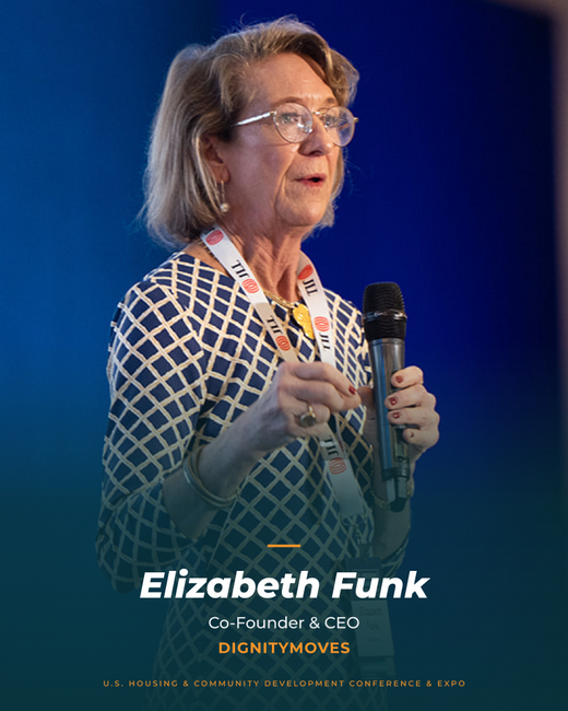 Elizabeth Funk speaking at the 2026 conference