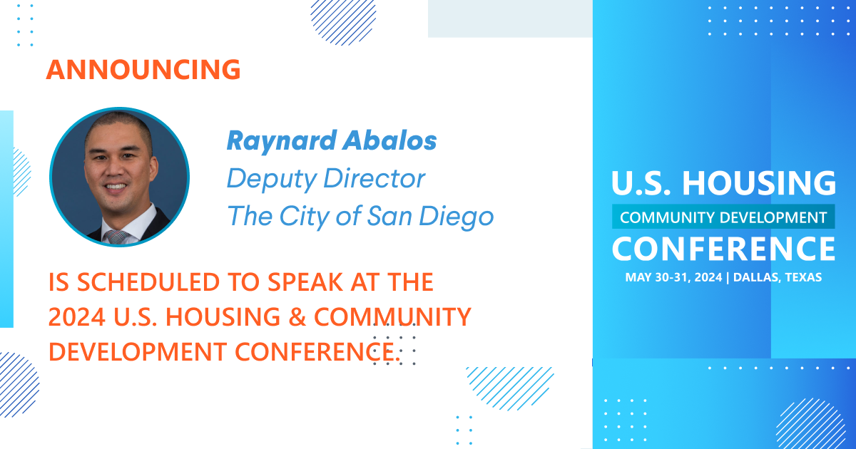 Raynard Abalos, Deputy Director for The City of San Diego, is schedule ...