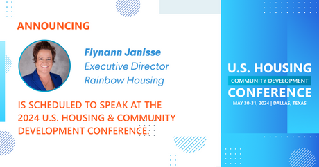 Flynann Janisse, Executive Director of Rainbow Housing is scheduled to speak at the 2024 Conference