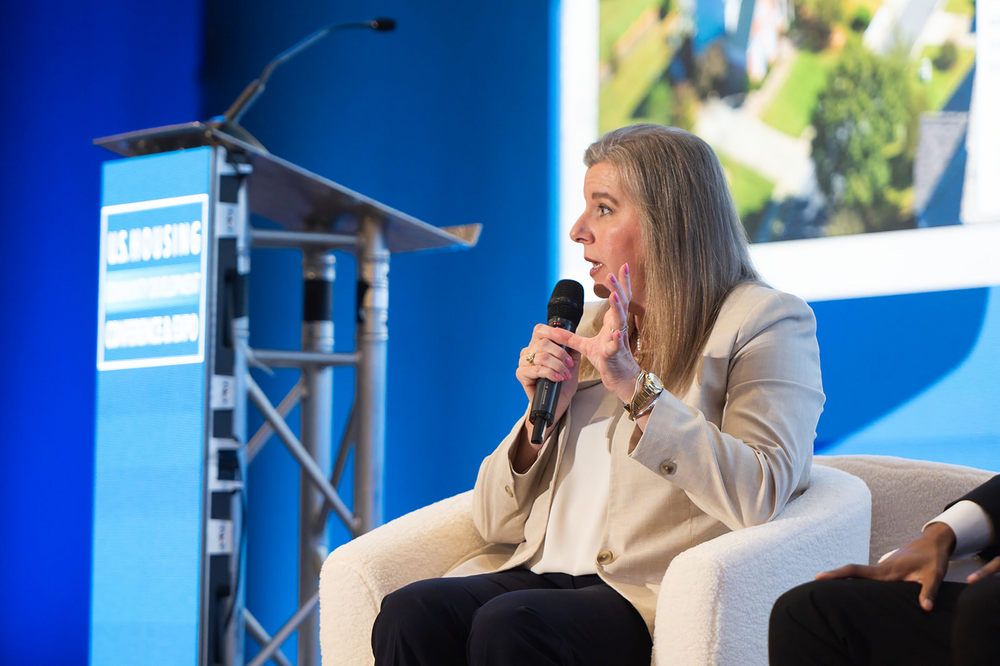 Ashlea Quinonez, Regional Administrator, U.S. HUD, speaking at the 2026 conference