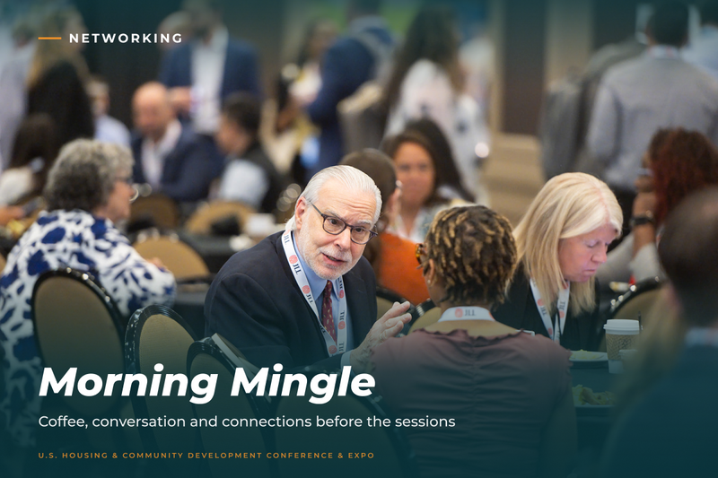 Morning Mingle – networking at the 2026 conference