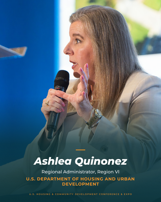 Ashlea Quinonez speaking at the 2026 conference