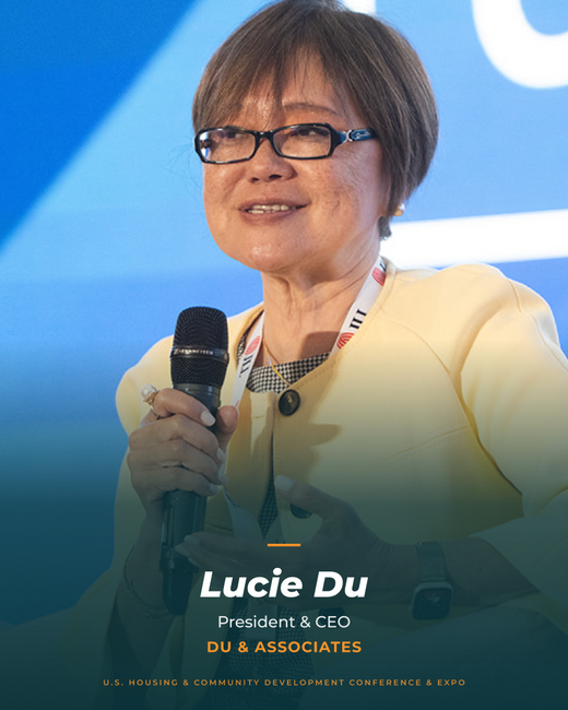 Lucie Du speaking at the 2026 conference